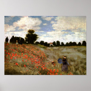 Póster El campo de la amapola cerca de Argentina por Clau