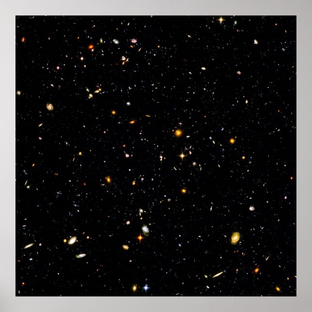 Póster El campo ultra profundo de Hubble - Foto de las ga (Frente)