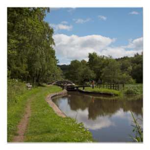Póster El Canal Caldon Cheddleton Staffordshire