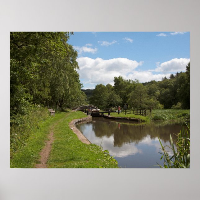 Póster El Canal Caldon Cheddleton Staffordshire (Frente)