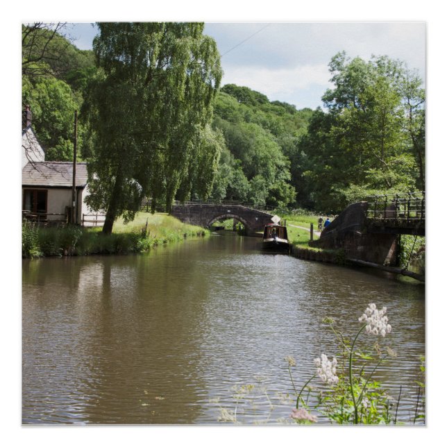 Póster El Canal Caldon Consall Staffordshire (Anverso)