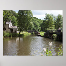 Póster El Canal de Caldon Consall Staffordshire