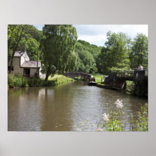 Póster El Canal de Caldon Consall Staffordshire