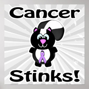 Póster El cáncer apesta el diseño de la conciencia del