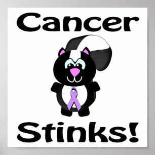 Póster El cáncer apesta el diseño de la conciencia del zo