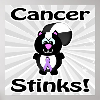 Póster El cáncer apesta el diseño de la conciencia del zo