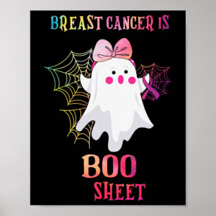Póster El Cáncer De Mama Es Una Hoja De Boos1