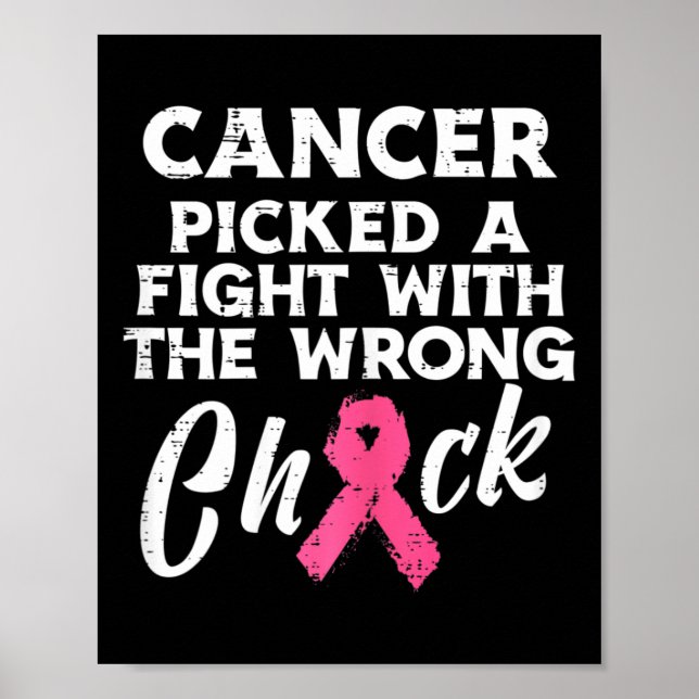 Póster El Cáncer De Mama Recogió Una Mala Conciencia Sobr (Frente)