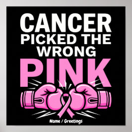 Póster El cáncer eligió al luchador equivocado contra el 