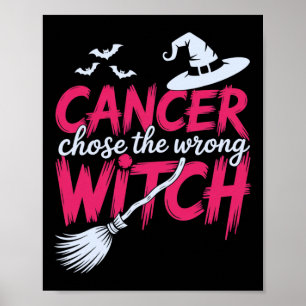 Póster El Cáncer Eligió El Malo Awareno Para El Cáncer De