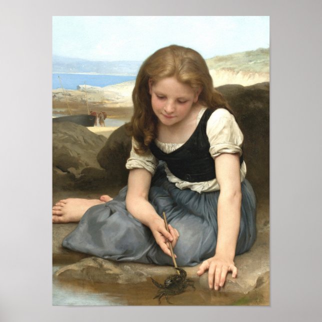 Póster El cangrejo de William Bouguereau (Frente)