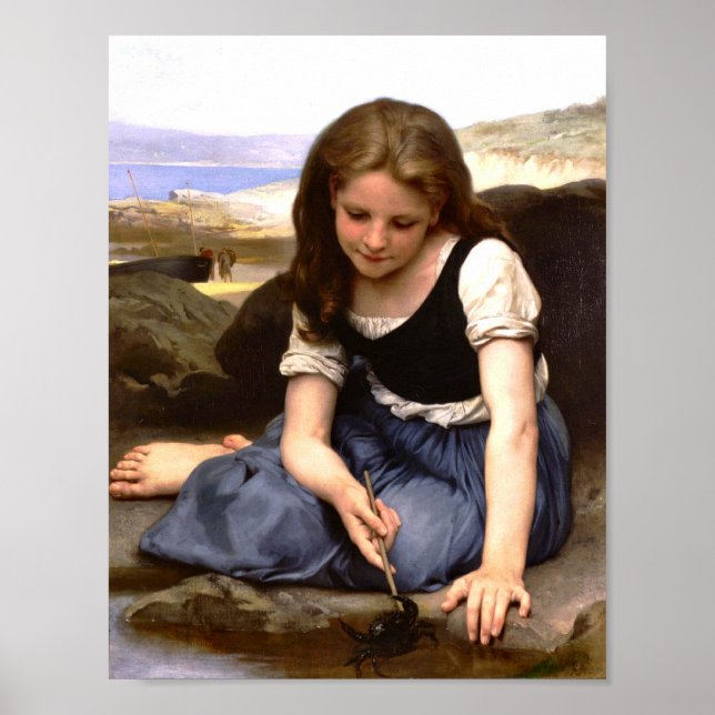 Póster El cangrejo Le Crab 1869 William Adolphe Bouguerea (Frente)