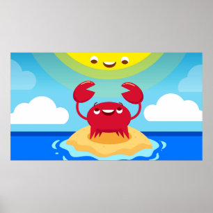 Póster El cangrejo se encuentra con el sol