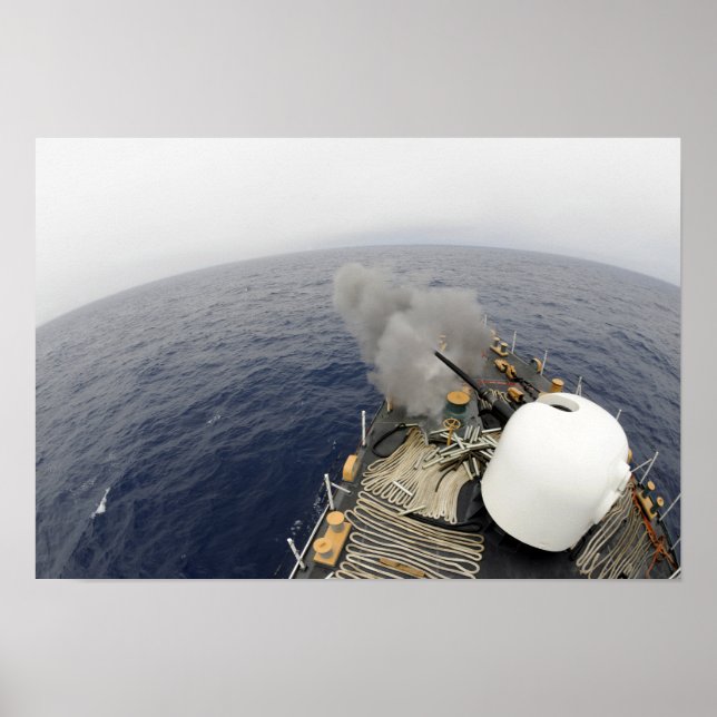 Póster El cañón MK-75 de 76 mm (Frente)