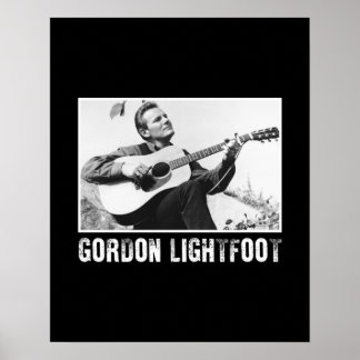 Póster El cantante canadiense de moda Gordon Lightfoot