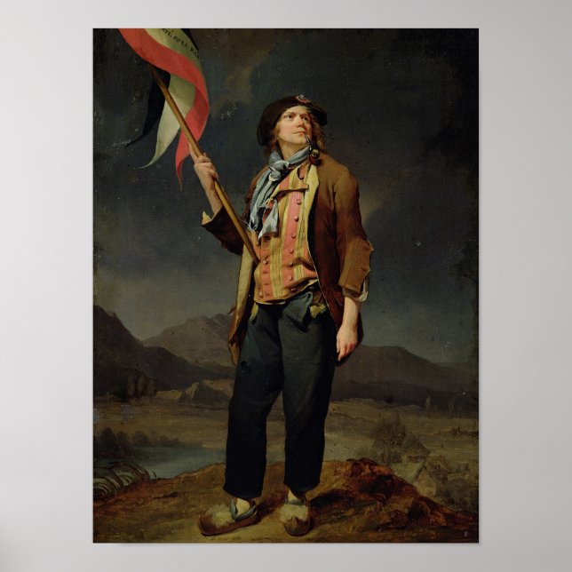 Póster El cantante Chenard, como Sans-Culotte, 1792 (Frente)