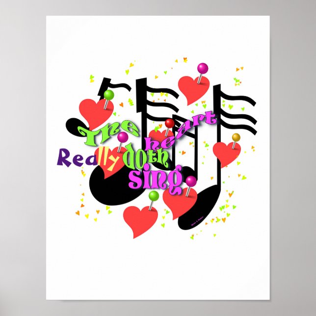 Póster El canto del corazón realmente Doth (Frente)