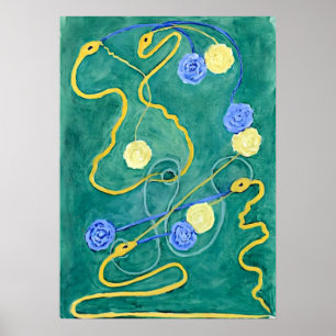 Póster El caos primordial de Hilma af Klint