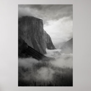 Póster El Capitan con Niebla