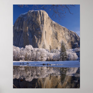 Póster El Capitán se refleja en el río Merced en 2