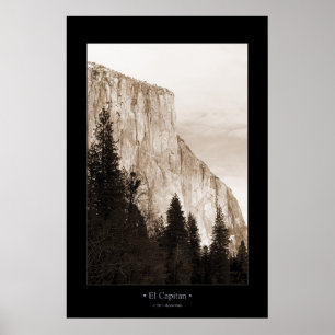 Póster EL Capitan (sepia entonada)