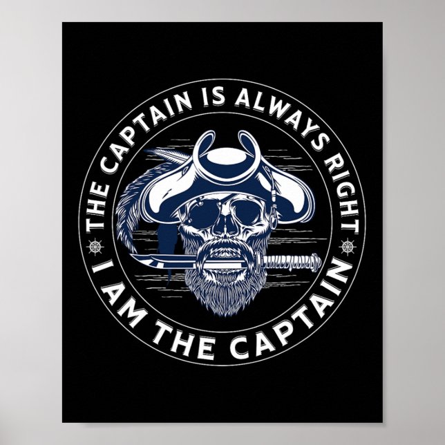 Póster El Capitán Siempre Tiene Razón Soy El Capitán - Pi (Frente)