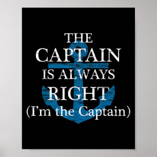 Póster El capitán siempre tiene razón y yo soy el capitán