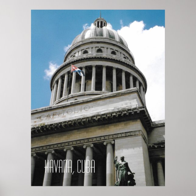 Póster El capitolio de La Habana Construyendo el recuerdo (Frente)