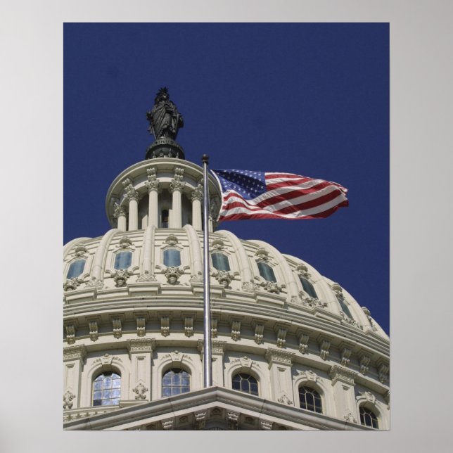 Póster El Capitolio de los Estados Unidos, Washington, DC (Frente)