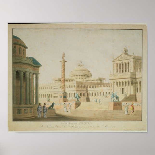 Póster El Capitolio, el diseño del Titus (Frente)