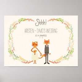 Póster El capo y el boda Fox de Woodland están en progres