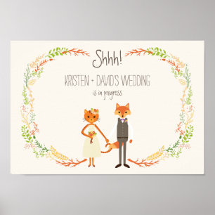Póster El capo y el boda Fox de Woodland están en progres