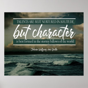 Póster El carácter es el más bien formado