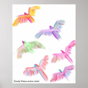 Póster El caramelo riega al artista del autismo