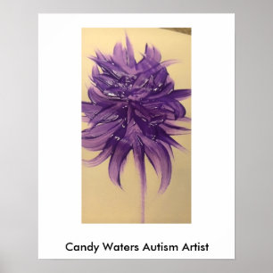 Póster El caramelo riega al artista del autismo