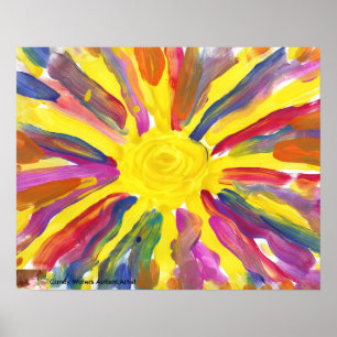Póster El caramelo riega el poster de la pintura del