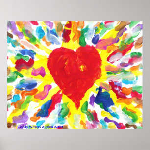 Póster El caramelo riega el poster de la pintura del