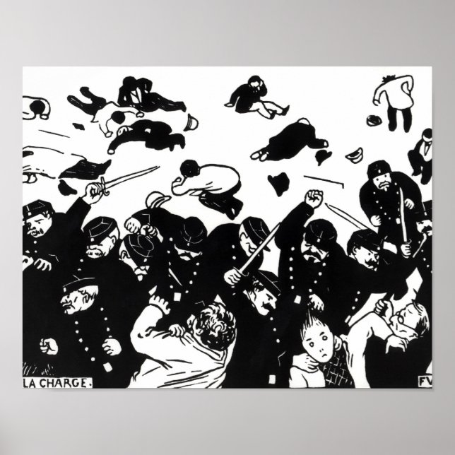 Póster El cargo, 1893 (Frente)