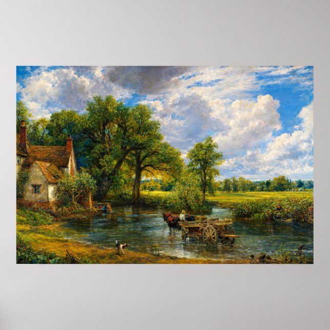 Póster El carro de heno de John Constable (Frente)