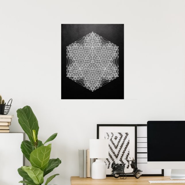 Póster El carruaje con la geometría sagrada canalizada po (Oficina en casa)