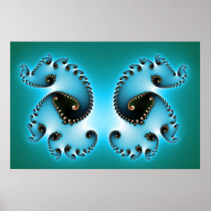 Póster El cartel abstracto de los gemelos