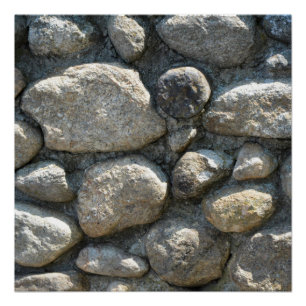 PÓSTER EL CARTEL DE LA PARED DE PIEDRA