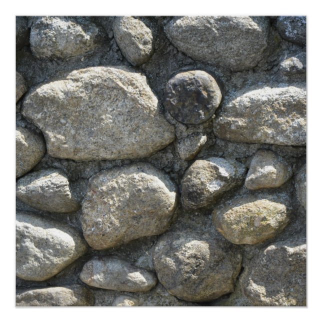 PÓSTER EL CARTEL DE LA PARED DE PIEDRA (Anverso)