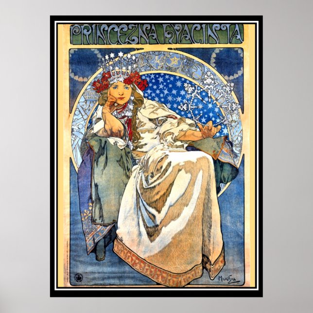 Póster El cartel de la princesa Alphonse Mucha (Frente)