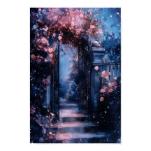 el cartel de la puerta del jardín