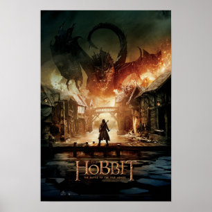 Póster El cartel de película de Hobbit - de Laketown