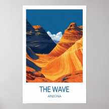 El cartel de viaje de La Ola, Arizona