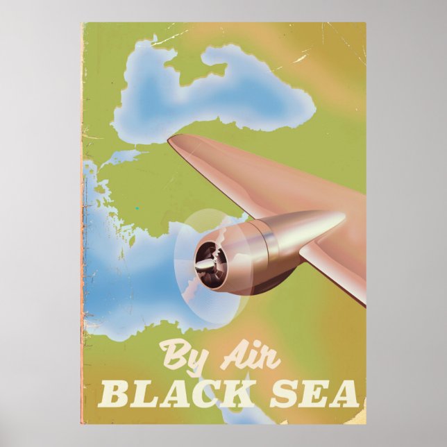Póster El cartel de viaje del mar Negro (Frente)