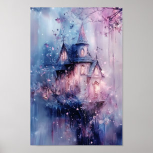 Póster el cartel del castillo de hadas