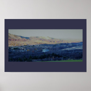 Póster El cartel fotográfico de las montañas de Pocono